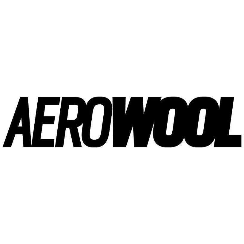 Black "AEROWOOL" logo in bold, slanted uppercase font on white background.