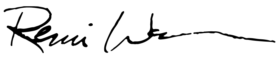 Black handwritten signature of Rene Wern.