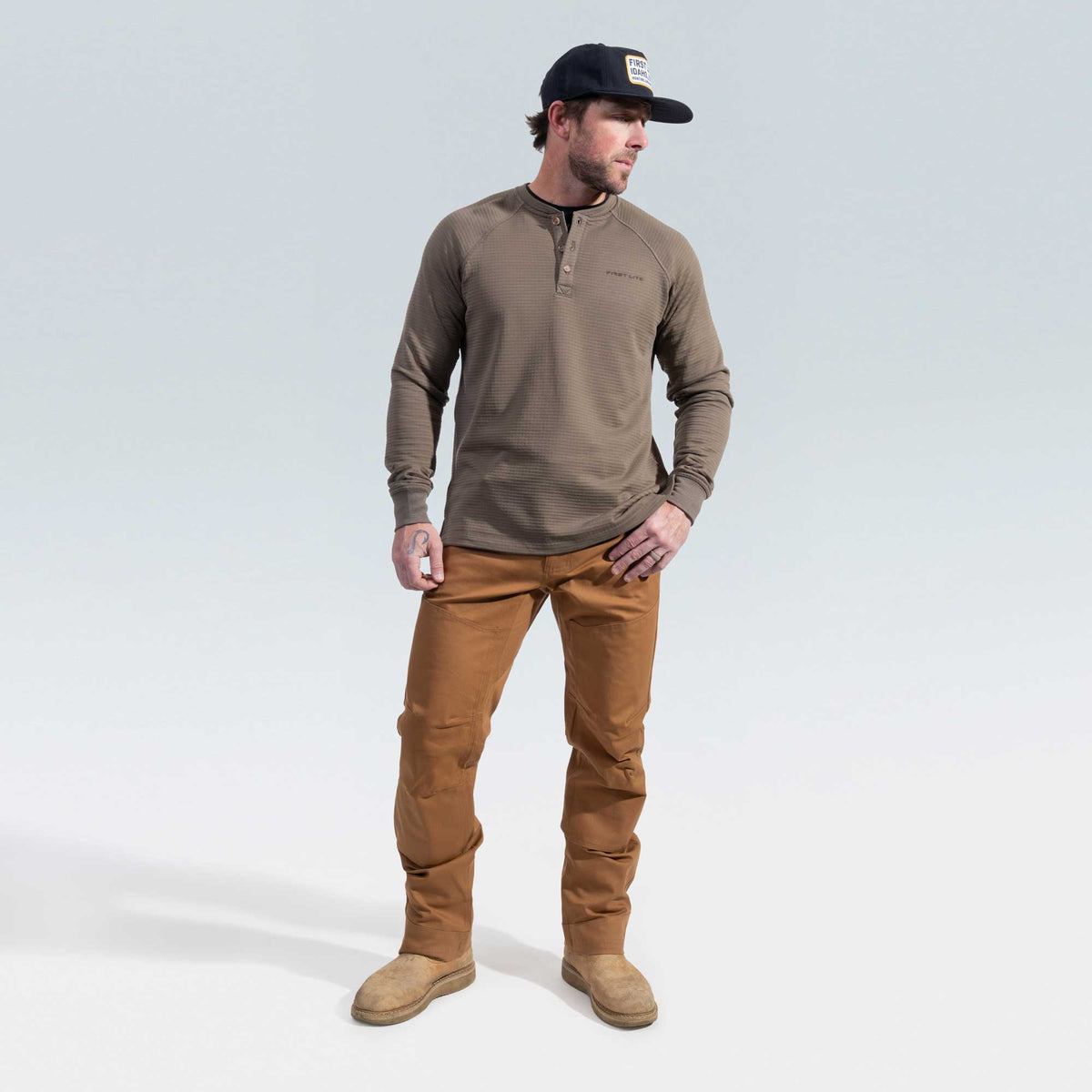 Men's ThermaGrid Merino Wool Henley