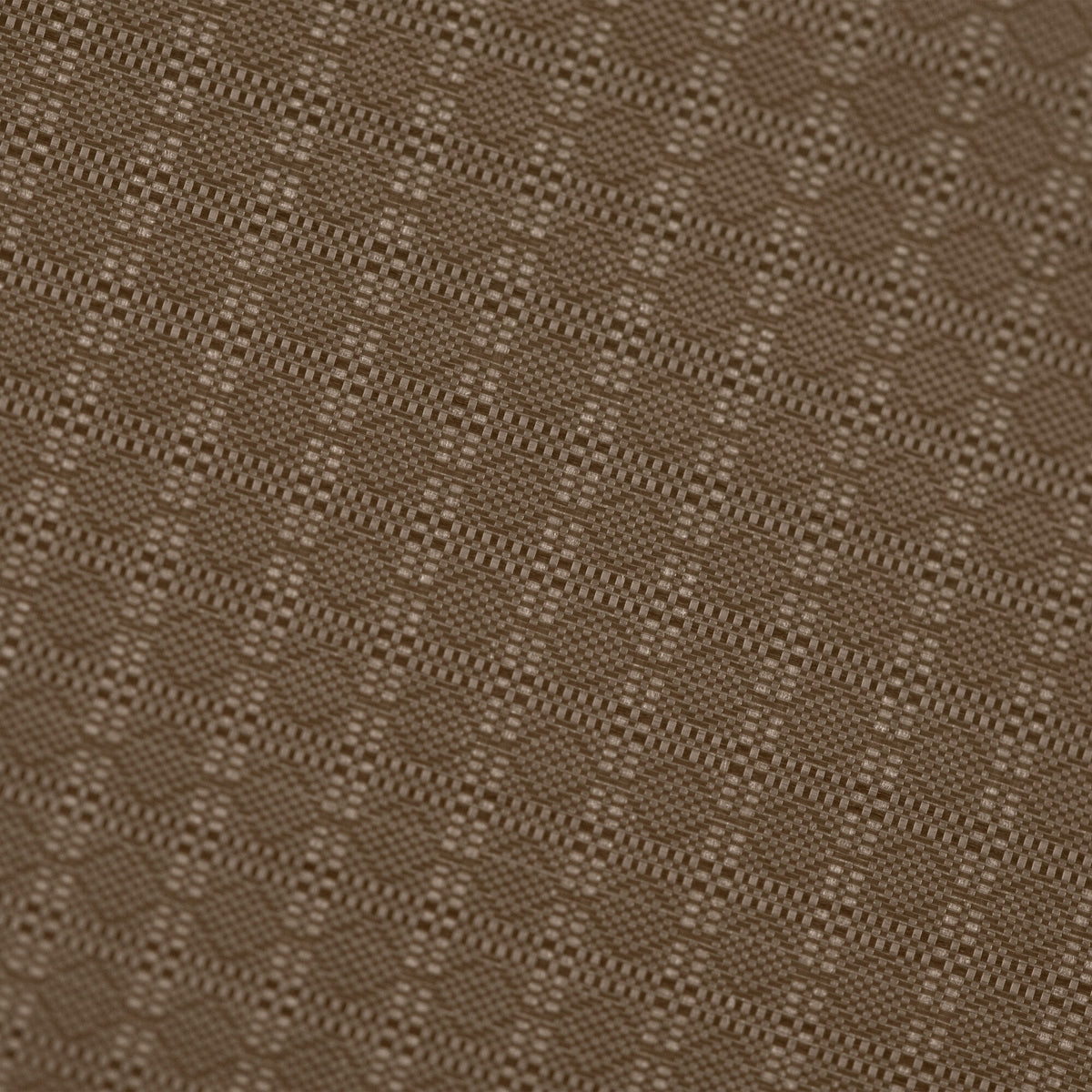 Brown woven fabric with a fine, subtly checkered texture.