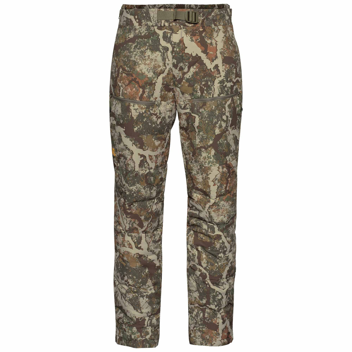 Camo pants on a white background.